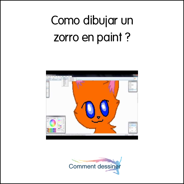 Como dibujar un zorro en paint